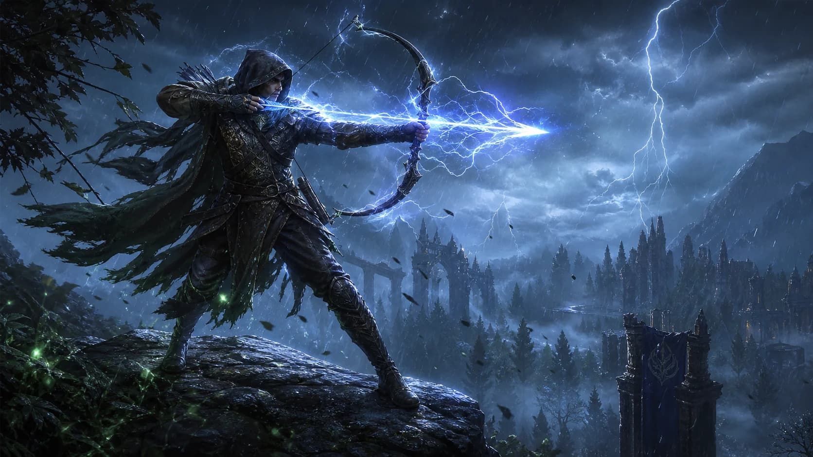 Ranger build firing a lightning arrow
